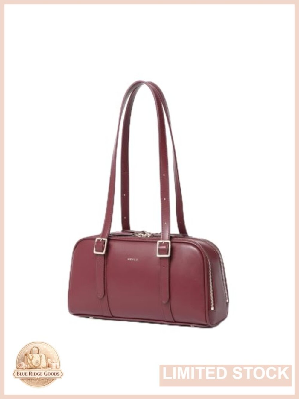 Swing Zip Shoulder Bag PU Leather Top Handle Hobo Purse Adjustable Strap